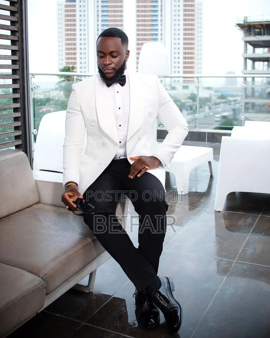 Black and White Suit | Suti Za Kiume | Men's Suits