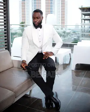 Black and White Suit | Suti Za Kiume | Men's Suits