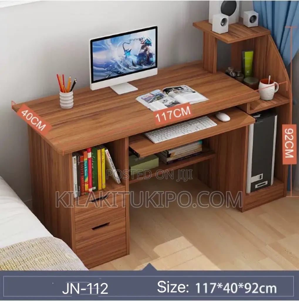 Computer and Book Shelf Storage