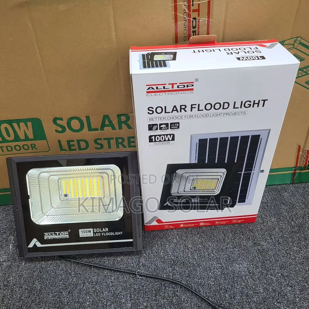 100W Solar Floodlight Zinapatikana