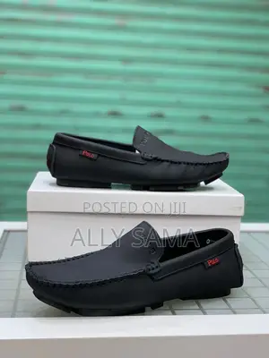 Mens Loafers Polo Material Leather