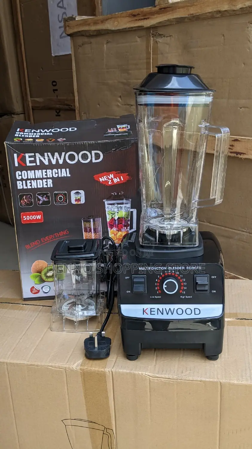 Heavy Duty Blender 2 in 1 Black