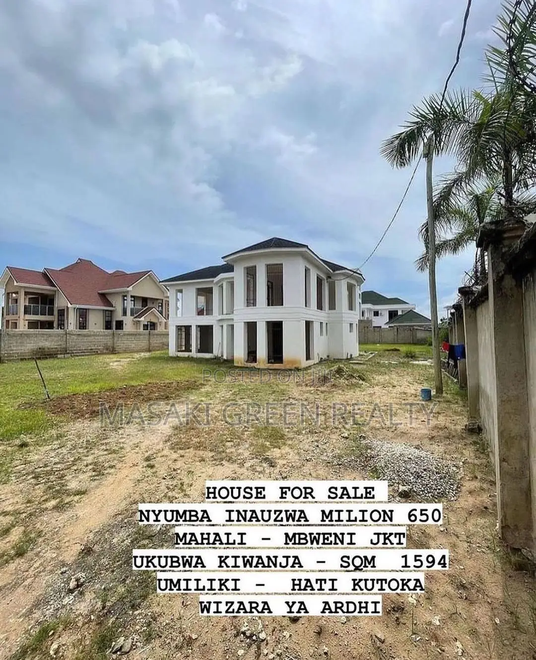 4bdrm House in Mbweni Jkt, Kinondoni for sale