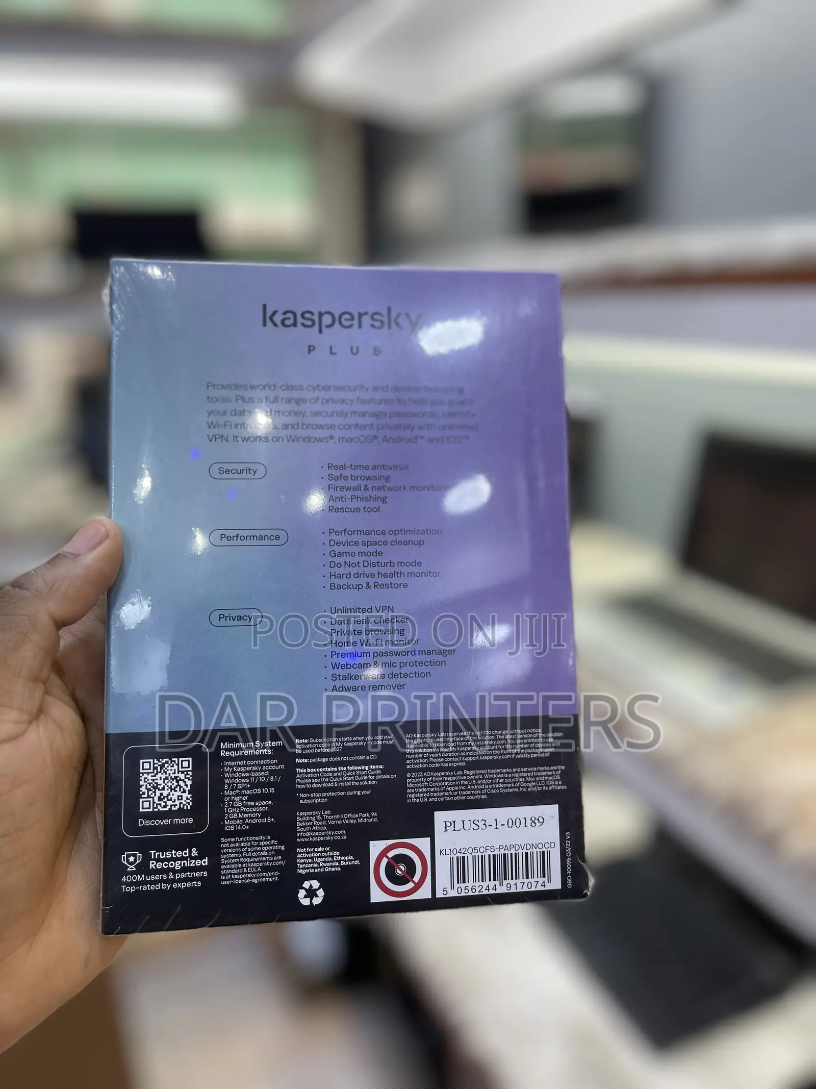 Kaspersky Antivirus Zinapatikana