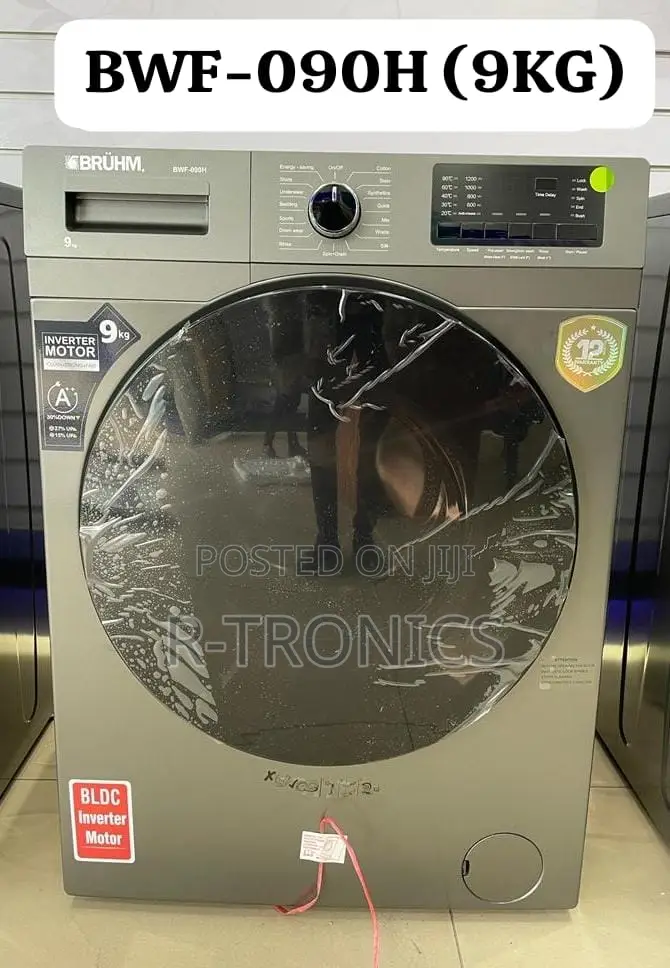 Bruhm Washing Machine 9kg Front Load