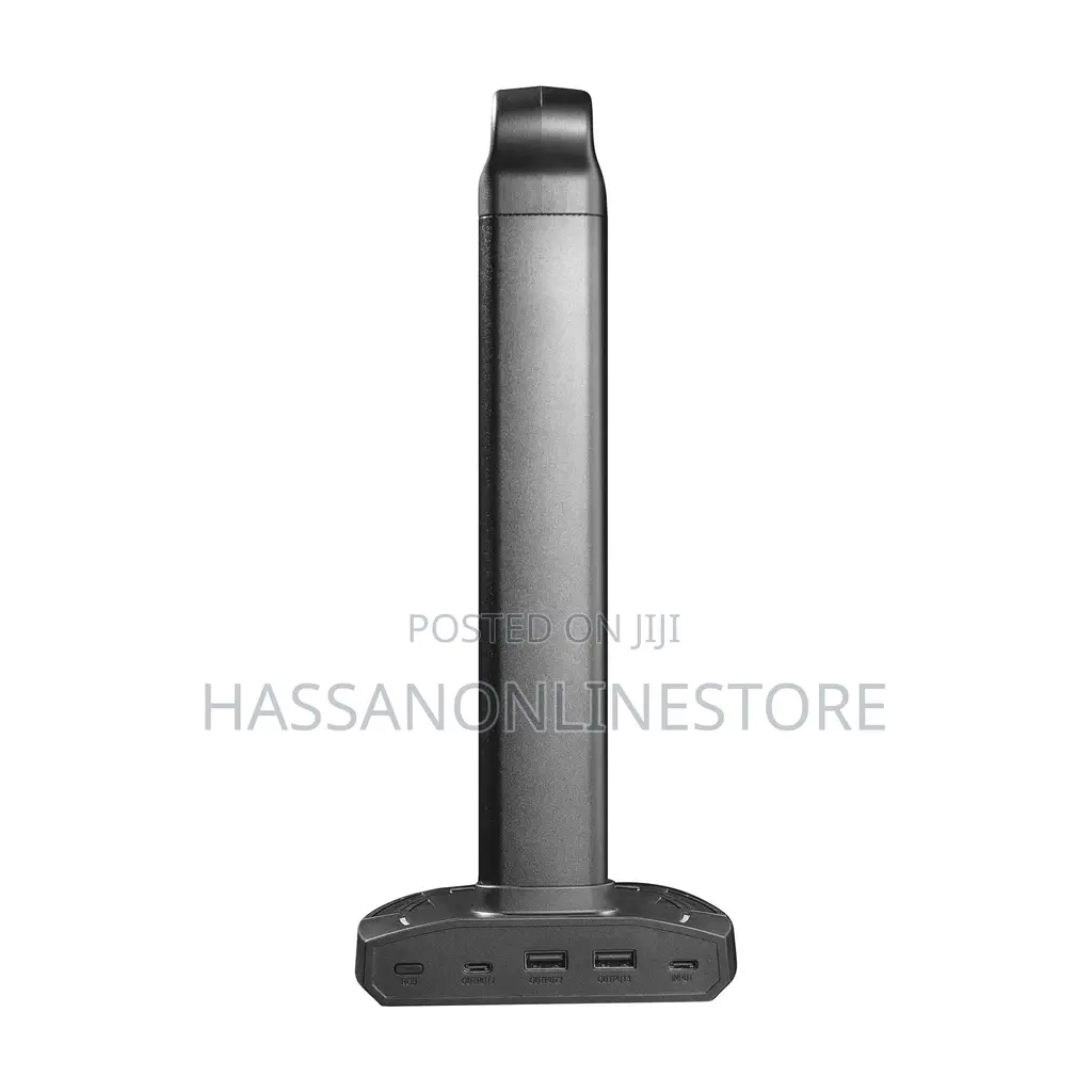 Porodo Gaming RGB Headphone Stand, Wireless Charging USB-C