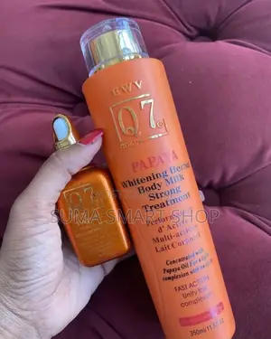 Q7 GOLD Papaya Whitening Body Milk and Serum