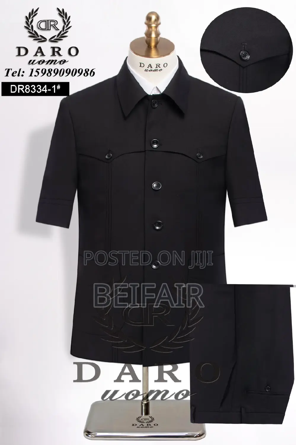 Kaunda Suit High Quality | Men's Suits | Short Sleeves
