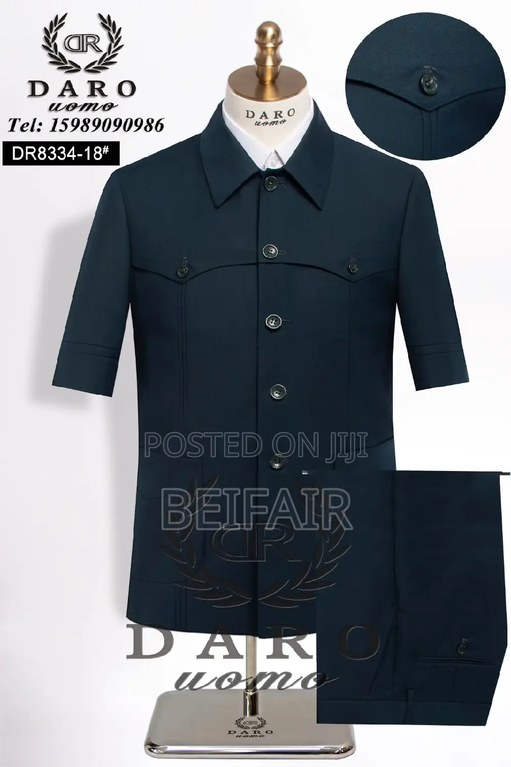 Kaunda Suit High Quality | Men's Suits | Short Sleeves