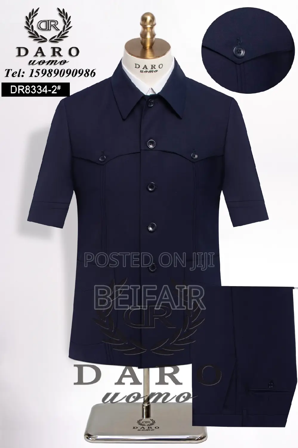 Kaunda Suit High Quality | Men's Suits | Short Sleeves