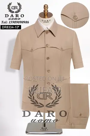 Kaunda Suit High Quality | Men's Suits | Short Sleeves