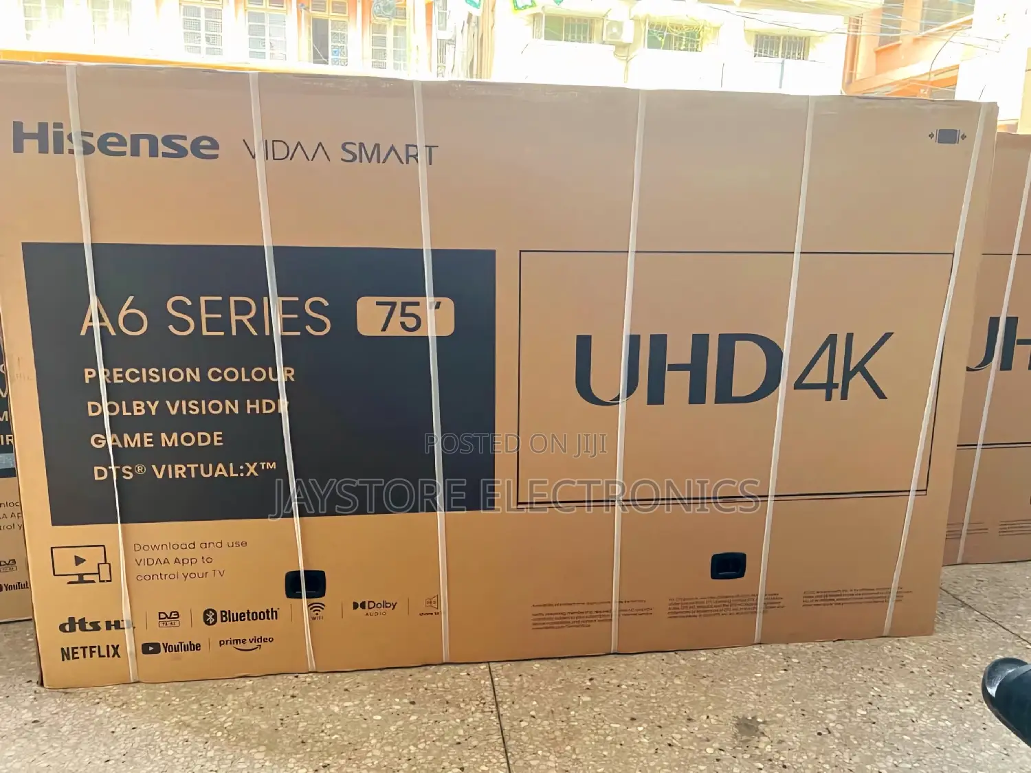 Hd
Hisense 75" 75A6 Series Smart Vidaa TV