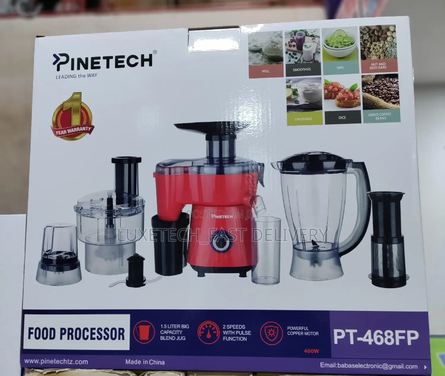Pinetech Juicer and Food Processor Original Multi-Functions