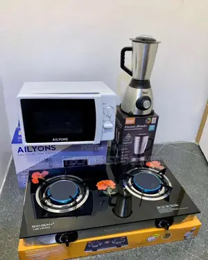 Full Set Microwave Oven 20L+Blender 1.5L+Gas Stove/Jiko Gas