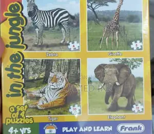 Jungle Puzzle Set of 4pcs