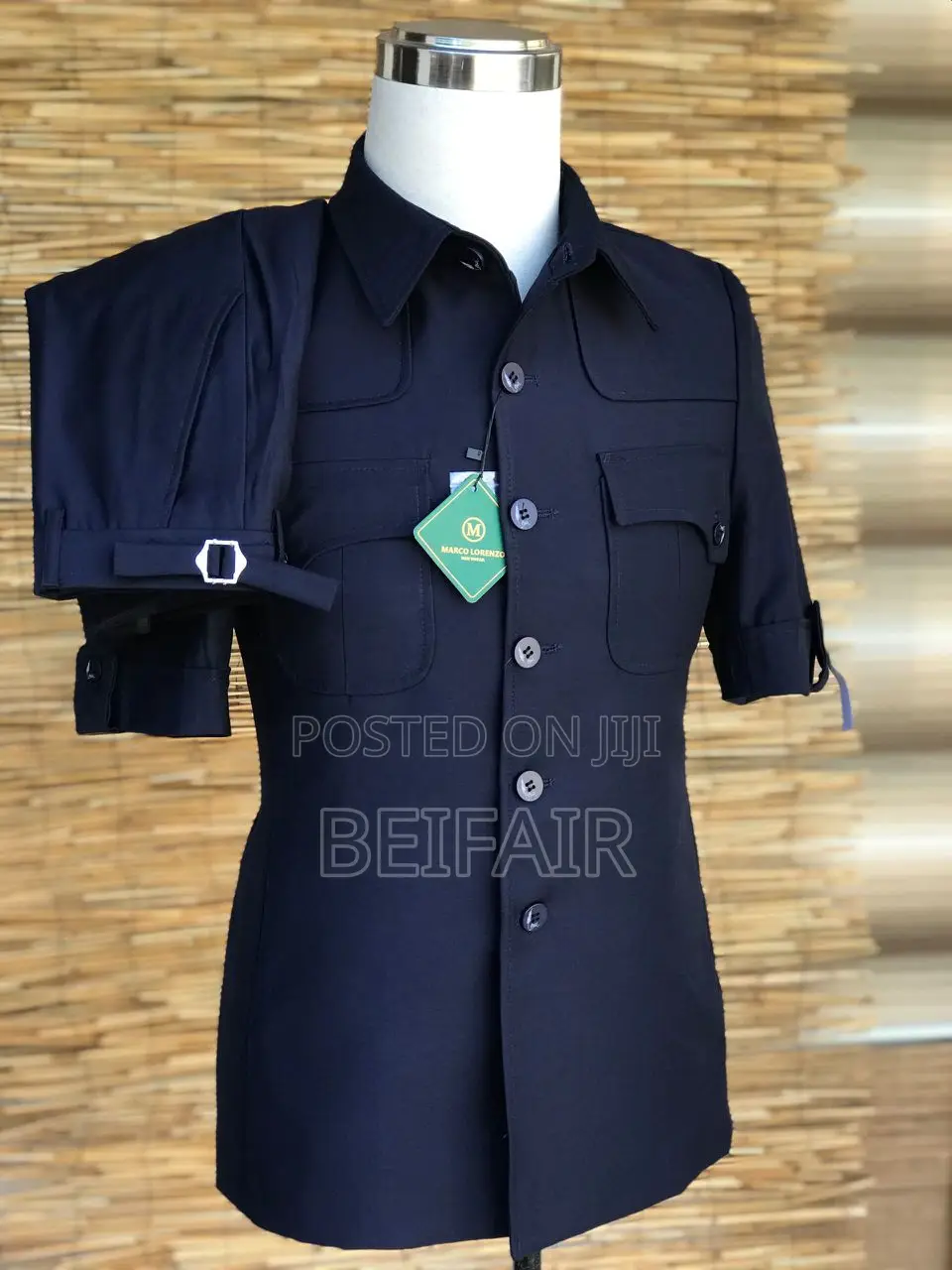 Kaunda Suti Mikono Mifupi | Short Sleeves Kaunda Suits