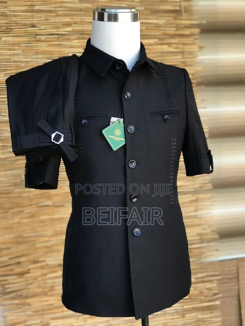 Kaunda Suti Mikono Mifupi | Short Sleeves Kaunda Suits
