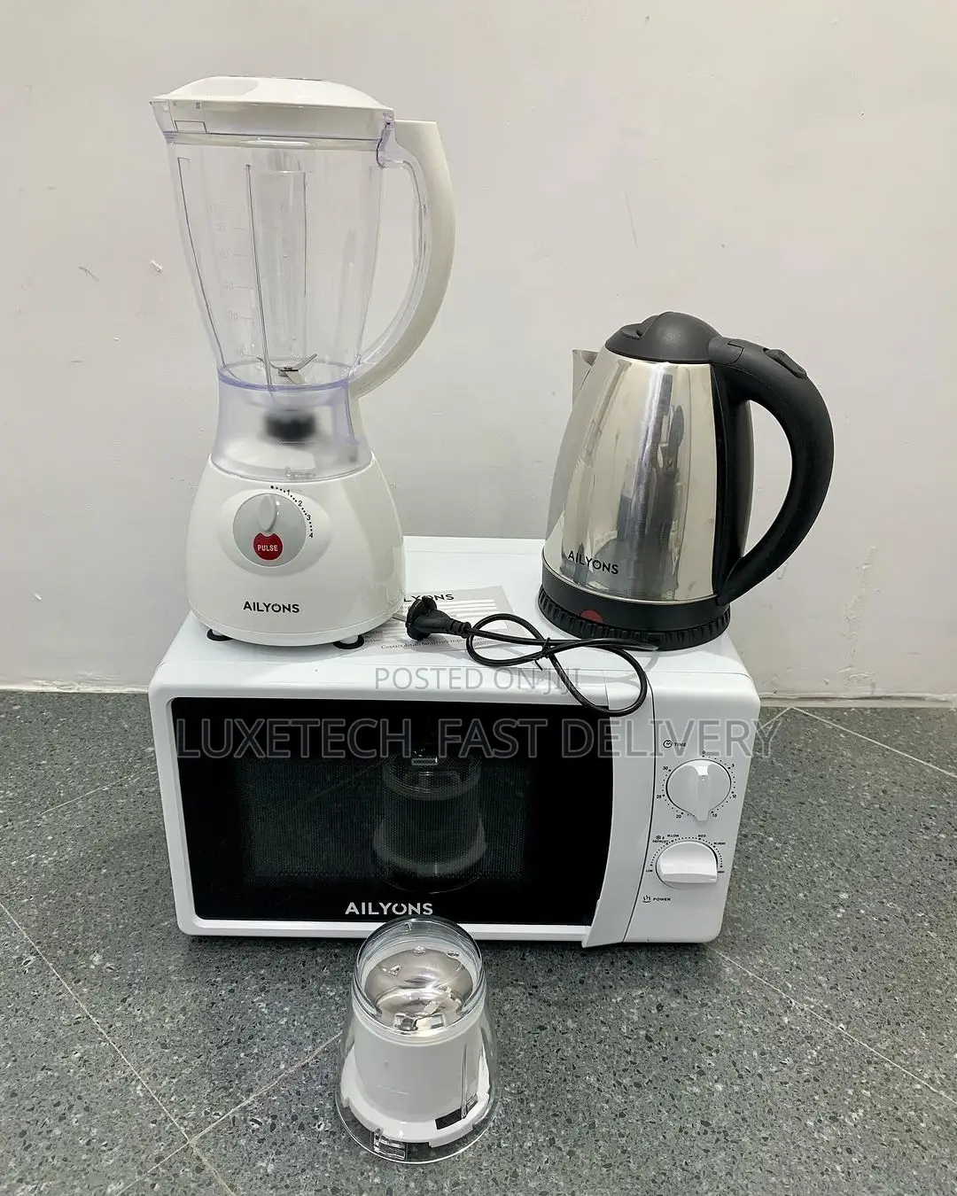 Full Set Blender 1.5L+Microwave Oven 20L+Water Heater