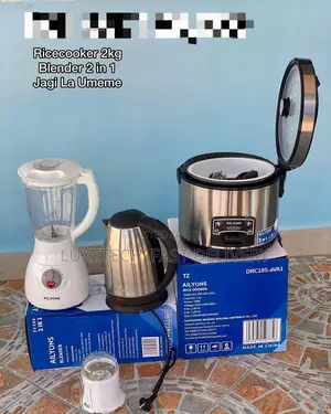 Full Set Electric Kettle+Rice Cooker 2kg+Blender 1.5L