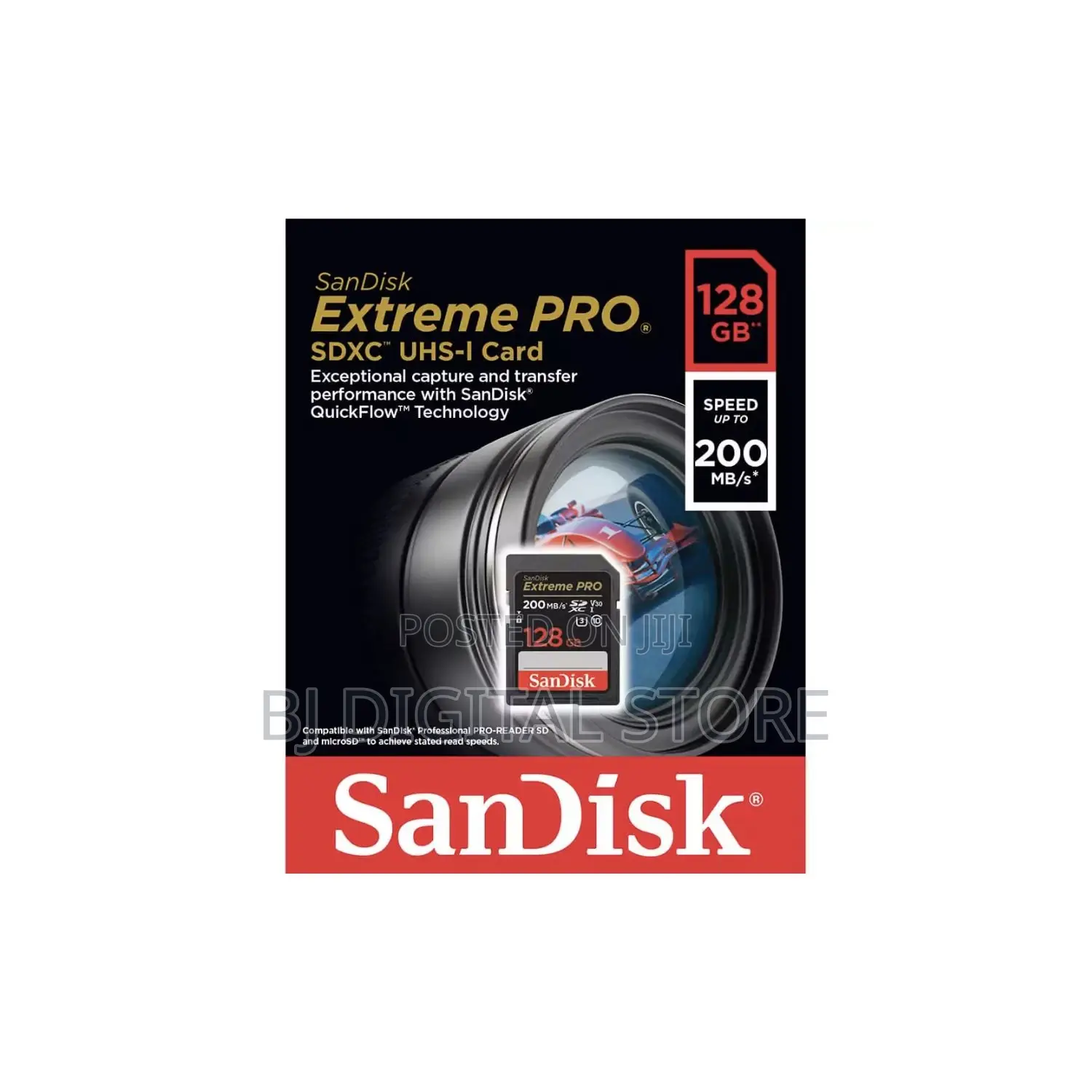 Sandisk 128GB Extreme PRO UHS-I SDXC Memory Card