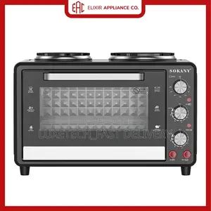 Sokany Electric Oven 35L With 2 Burners Hotplates Original