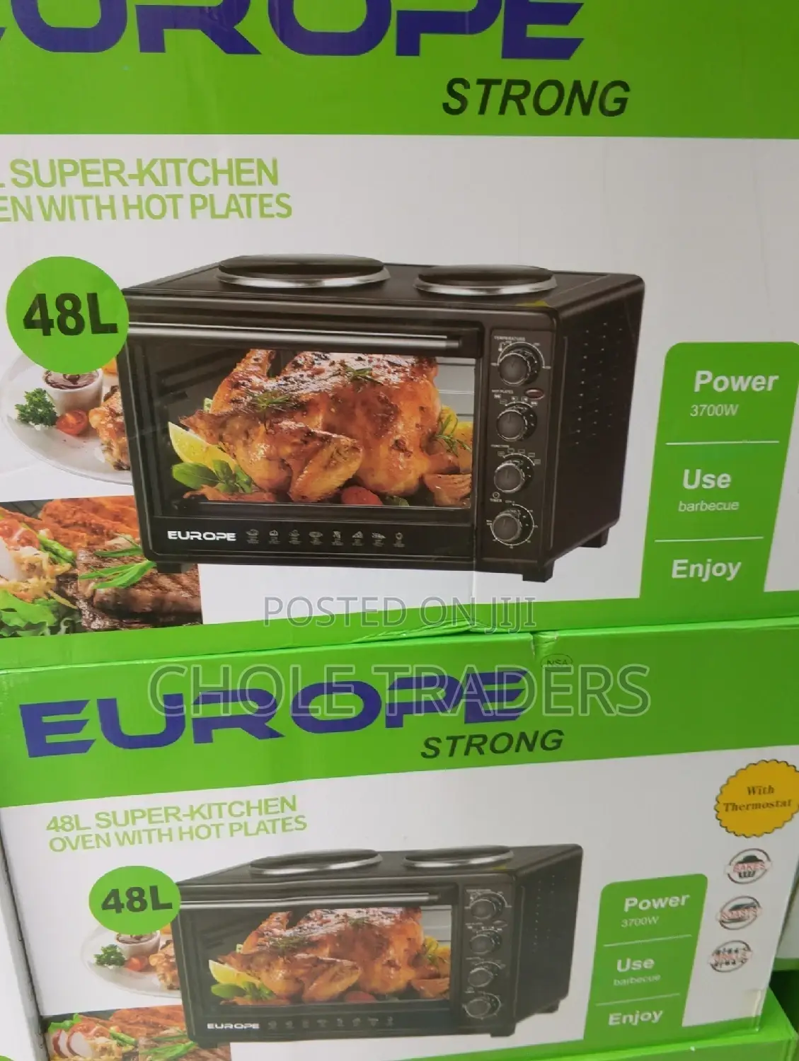 Super Kitchen Oven With Hot Plates (48-Liters)