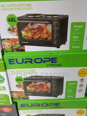 Super Kitchen Oven With Hot Plates (48-Liters)