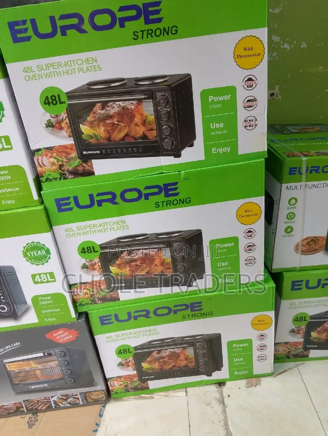 Super Kitchen Oven With Hot Plates (48-Liters)