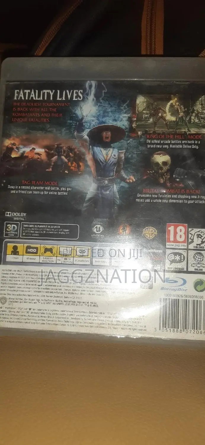 Mortalk Kombat CD Sale Ps3