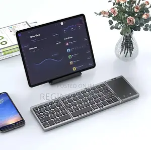 Foldable Bluetooth Keyboard Touchpad Rechargeable