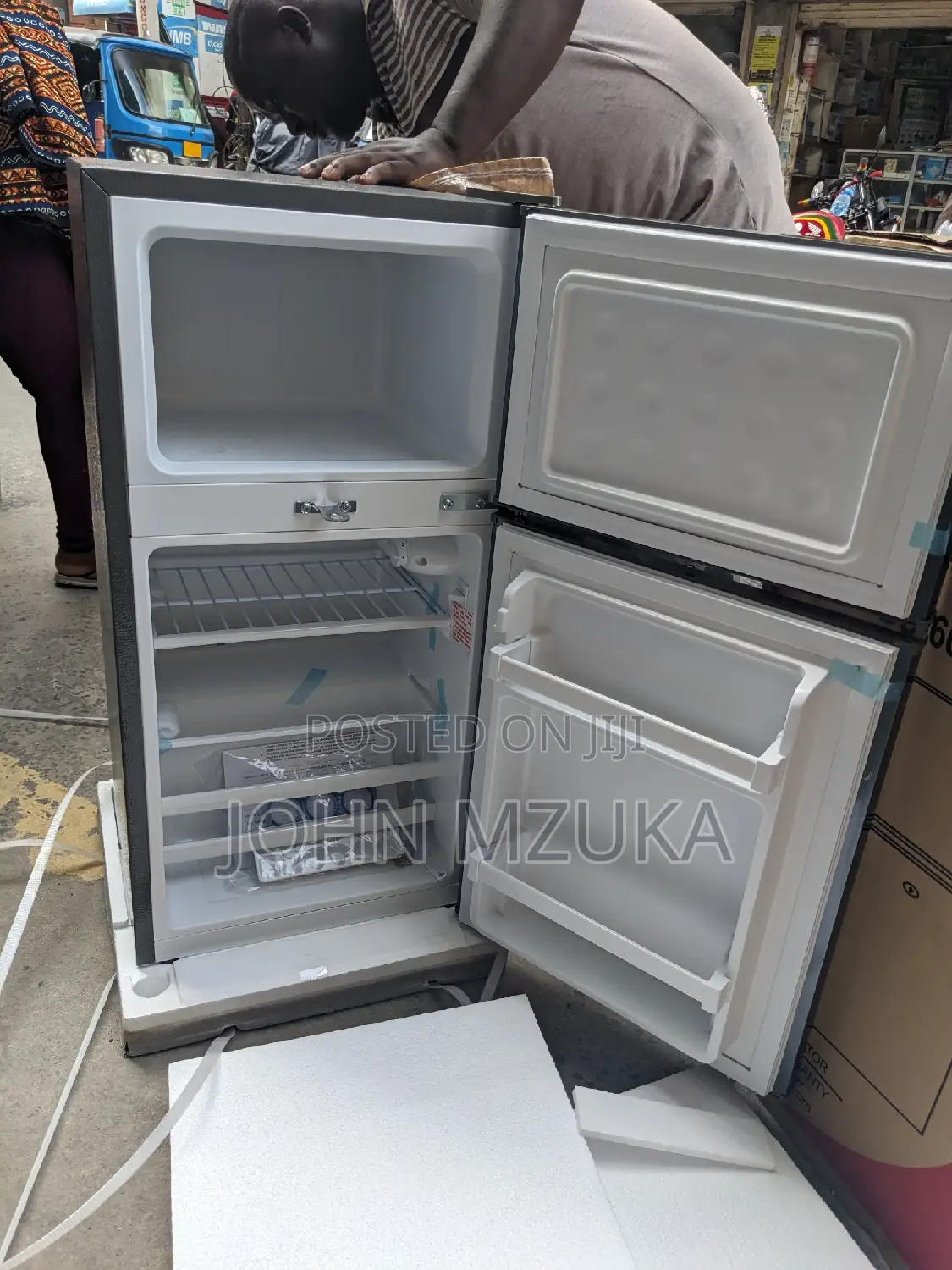 Fridge Aina Ya Boss Liter 98 Milango Miwili, Ina Warranty
