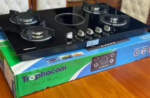 Trophacom 4-Burner Built-in Gas Cooker With 1 Electric Plate