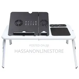 Smart Desk - Foldable Laptop Table With USB Cooling Fans