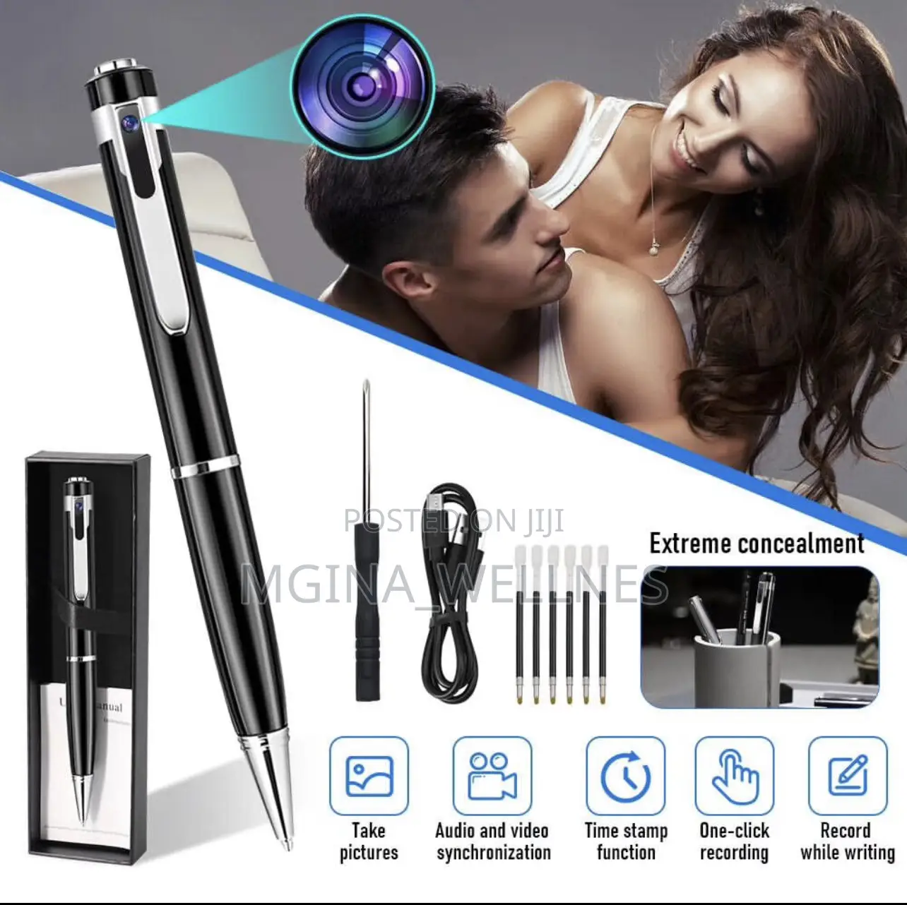 High Quality Resolution Spy Pen Hidden Camera