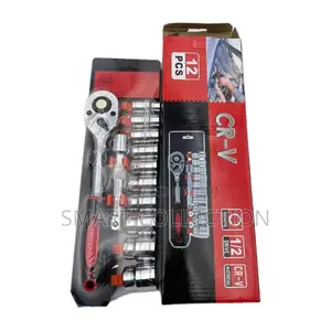 12 Pieces Wrench Socket Set 1⁄2(10-24)