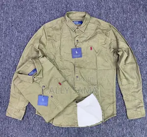 Mens Shirt Khaki Material Jeans Quality