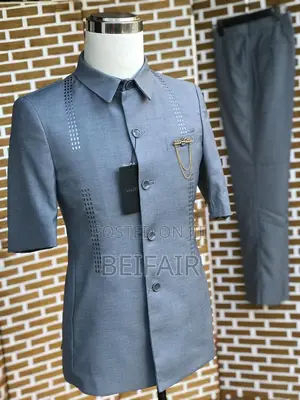 Men's Kaunda Suits | Suti Za Kiume | Short Sleeves | Short
