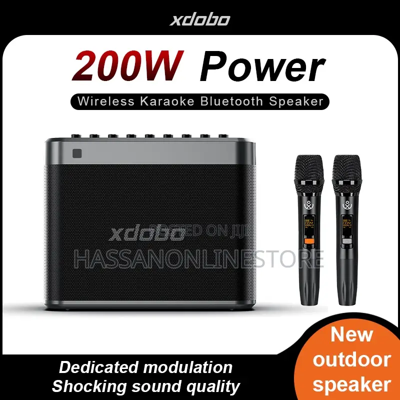 XDOBO TUNER Portable Bluetooth Karaoke Speaker With 2 Mics