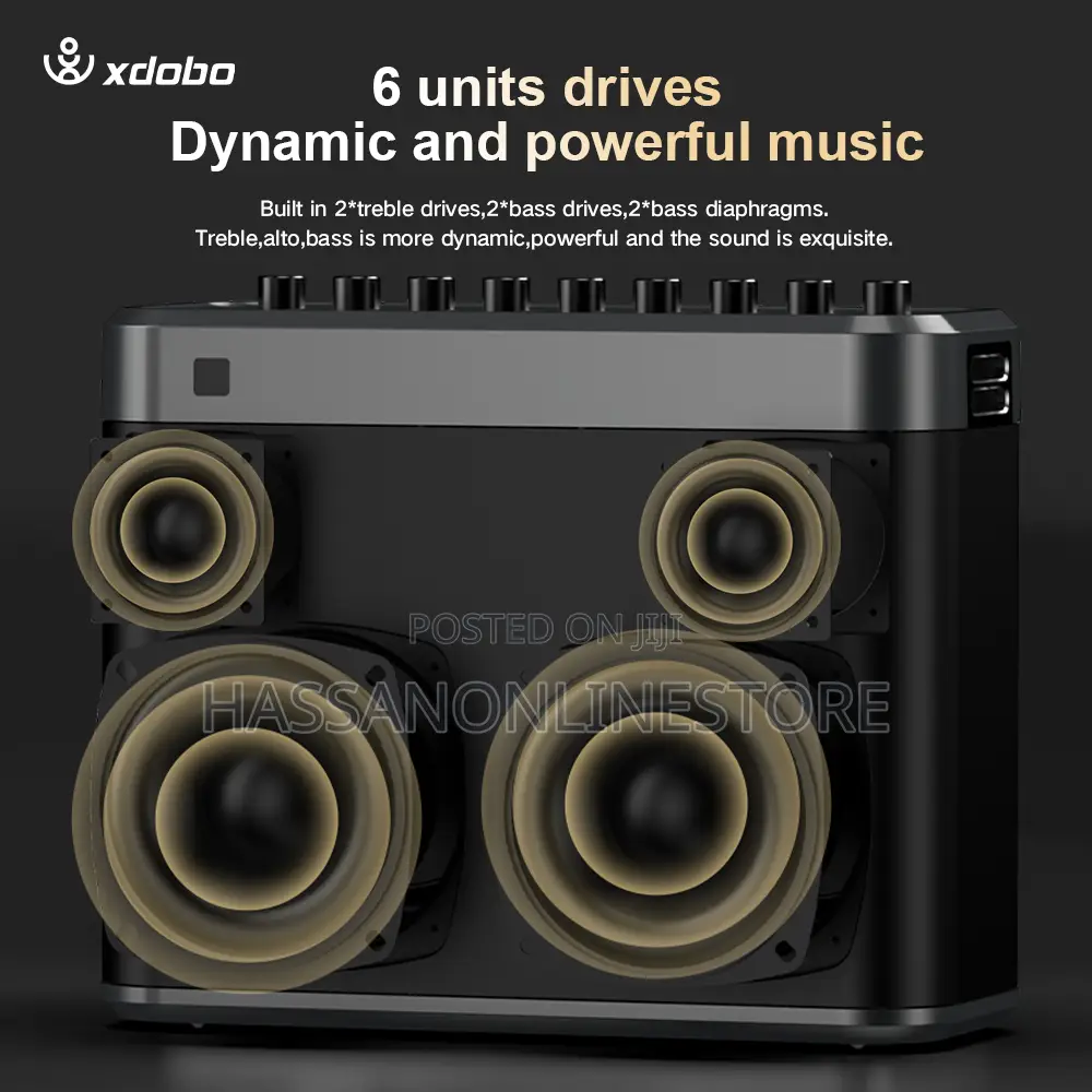 XDOBO TUNER Portable Bluetooth Karaoke Speaker With 2 Mics