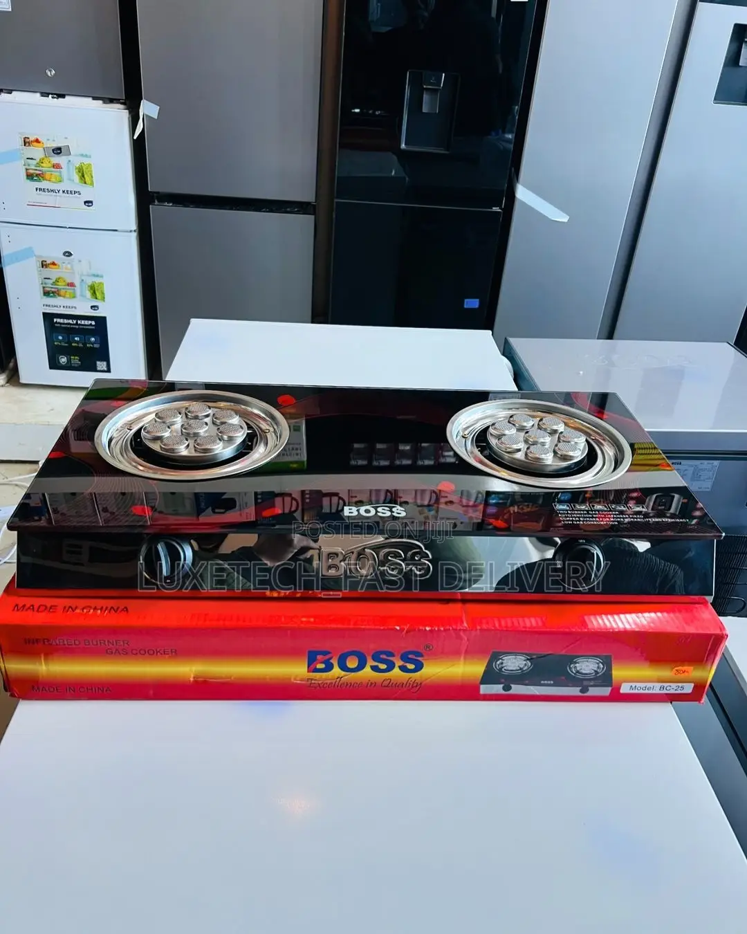 Boss Gas Stove 2 Burners | Jiko LA Gas | Gas Cooker 2 Plates