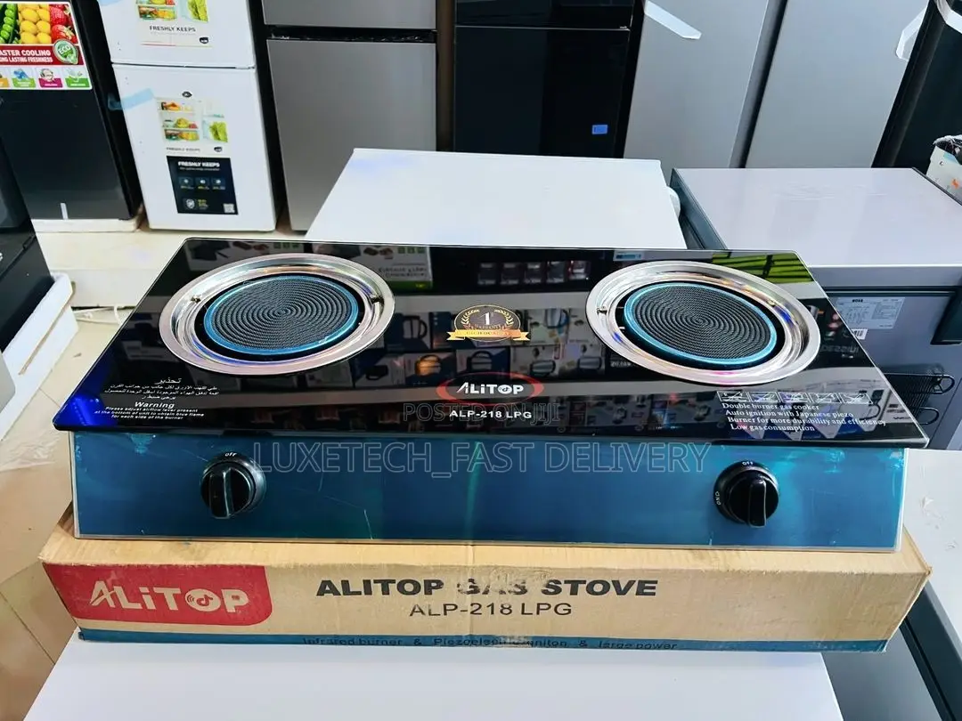 Alitop Gas Stove 2 Burners |Jiko LA Gas |Gas Cooker 2 Plates