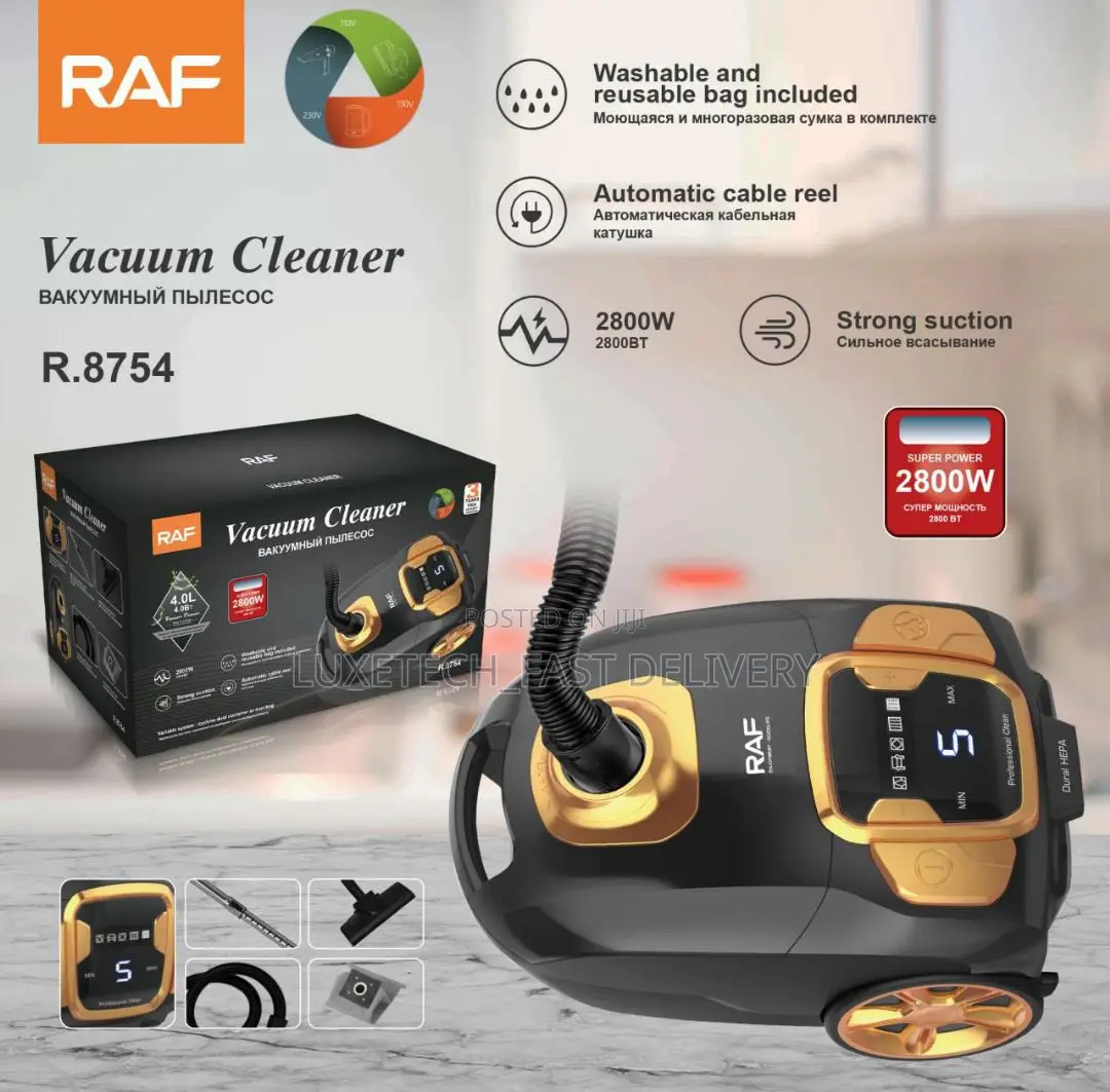 Raf Vacuum Cleaner 4L 2800W Super Power Dry Cleaner