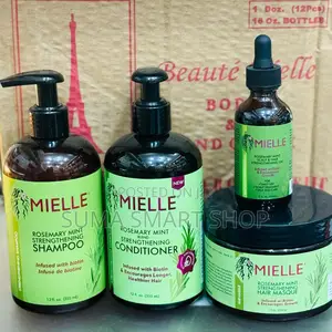 MIELLE Rosemary Mint Hair Strengthening Set .(Refusha Nywele