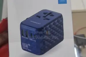 Powerology 65w PD Universal Multi Port Gan Travel Adapter