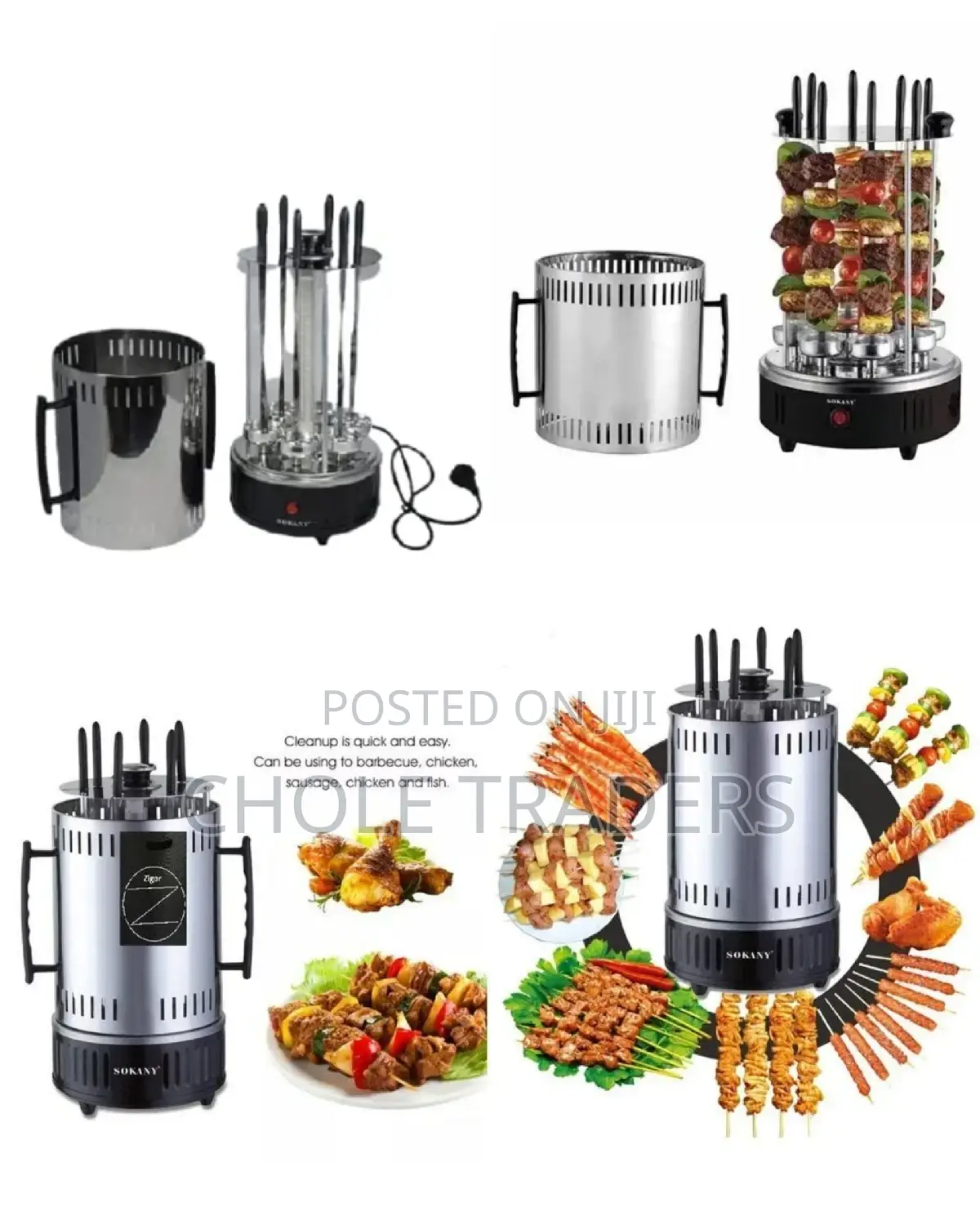 Sokany Electric Skewers (Vertical Grill) Jiko La Mishikaki