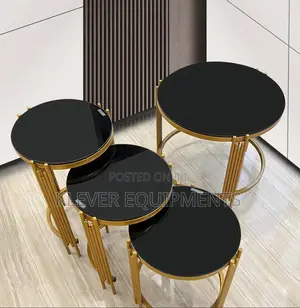Royal Golden 4 in 1 Glass Coffee Table