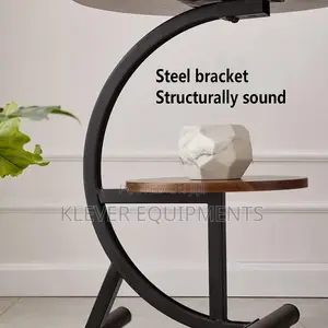 Modern Round Sofa Side Table With Wheels