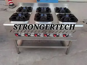 Commercial Gas Range Cooker 6 Burners Full Gas