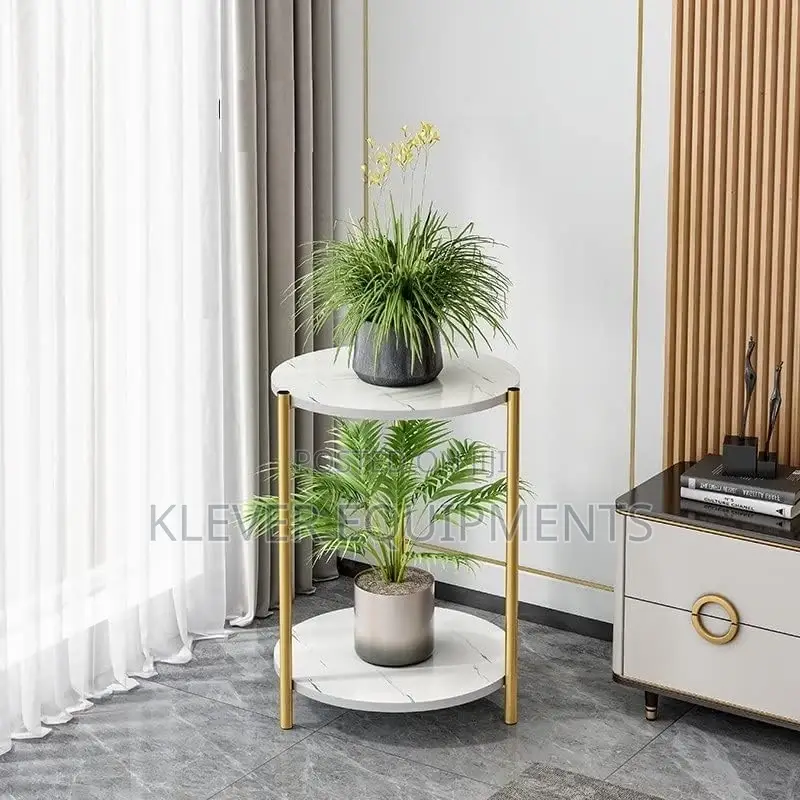 The Craft House Side End Table 2 Tier Metal Frame Top MDF
