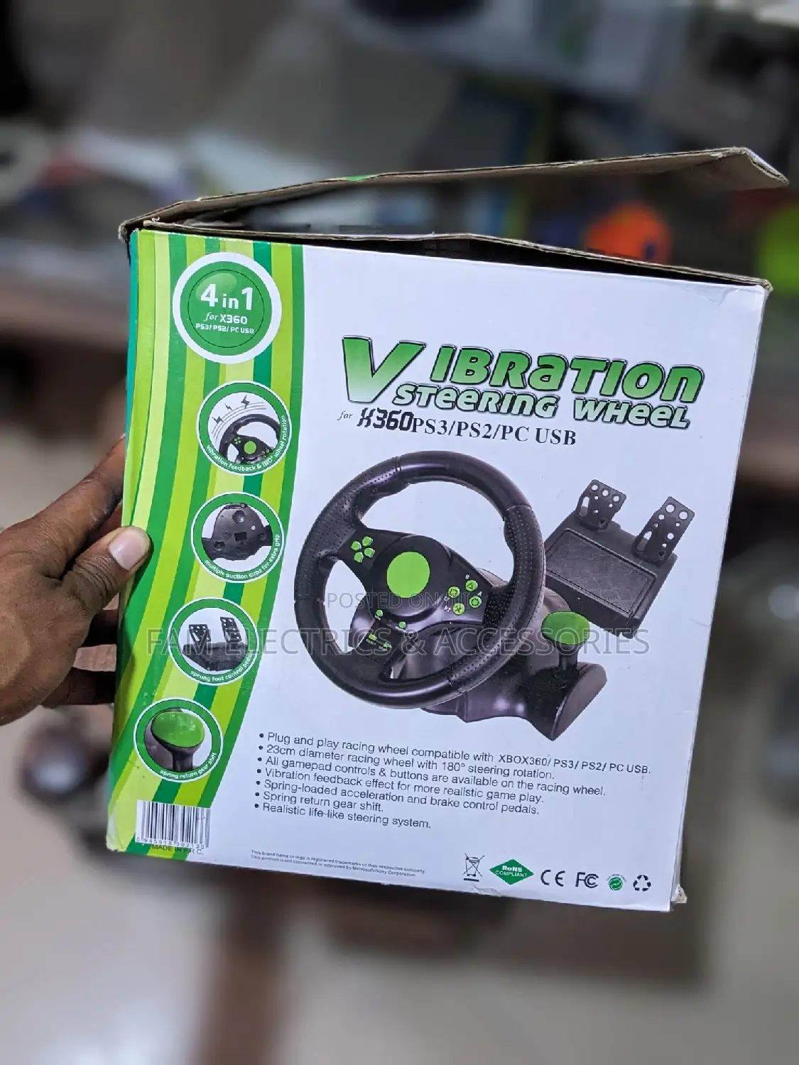 Vibrating Steering Wheel Console